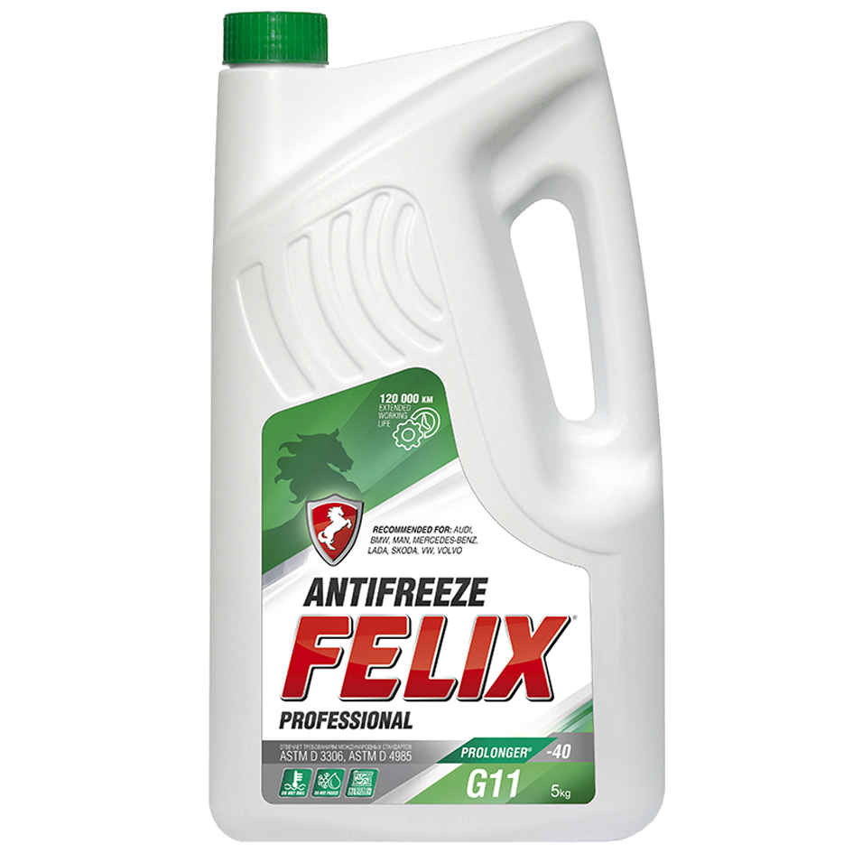 Антифриз FELIX -40 зеленый 5кг PROLONGER