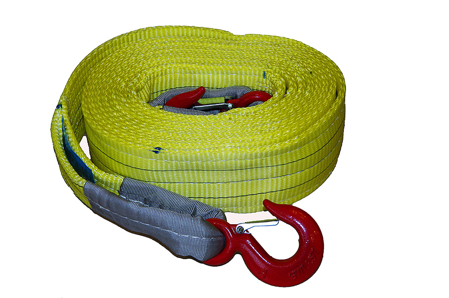 Трос лента 16тонн 5метров с крюками усиленный