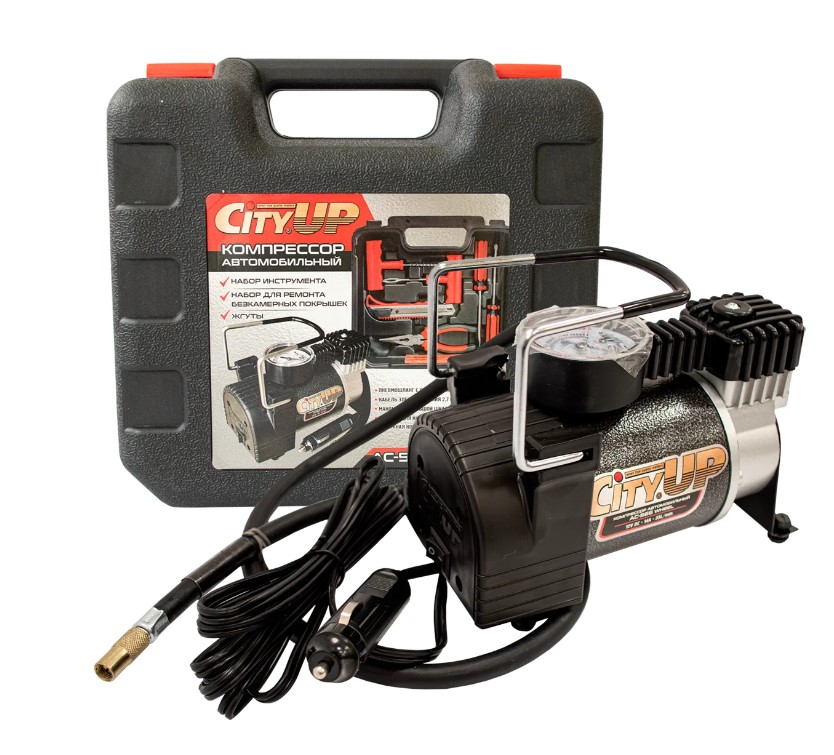 Компрессор АС-566 WHEEL 180Вт 10Ат 12V 35л/мин CITY UP