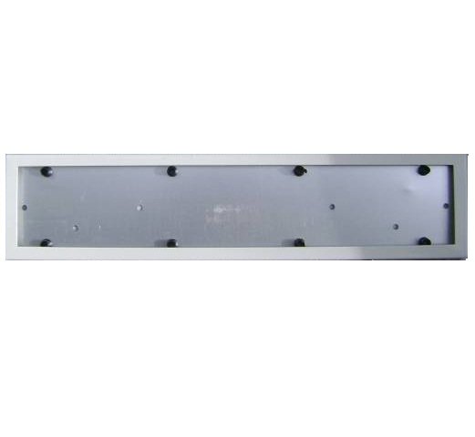 Рамка номерного знака металлическая белая