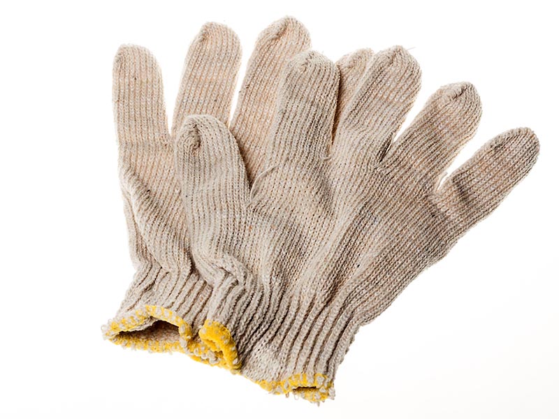 Перчатки х/б ПВХ белые (5/10)