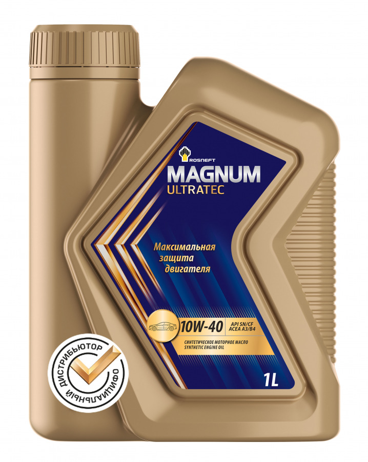 Роснефть Magnum Ultratec 10w40 1л синтетика масло моторное