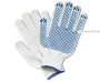 Перчатки х/б ПВХ белые (4/10) Перчатки х/б ПВХ белые (4/10)
