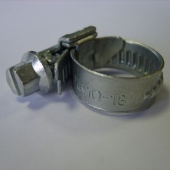 Хомут(10-16) "Труд" червячный оцинкованный
