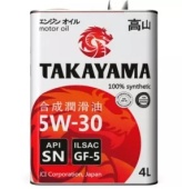 TAKAYAMA 5W30 жб Adaptec ILSAC GF-6A SP 4л cинтетическое масло моторное 6056131 TAKAYAMA 5W30 жб Adaptec ILSAC GF-6A SP 4л cинтетическое масло моторное 6056131