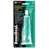 6705 Герметик-клей DoneDeal для стекол прозрачный силиконовый 85гр