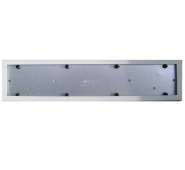 Рамка номерного знака металлическая белая