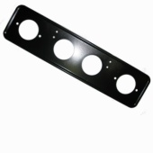 Рамка номерного знака металлическая черная