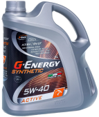 G-Energy Synth Active 5w40 4л синтетическое масло моторное G-Energy Synth Active 5w40 4л синтетическое масло моторное