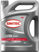 SINTEC LUXE 5000 5W30 SL/CF 4л полусинтетическое масло моторное 600245 SINTEC LUXE 5000 5W30 SL/CF 4л полусинтетическое масло моторное 600245