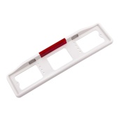 Рамка номерного знака с подсветкой автостоп(белая)ПРЕМИУМ