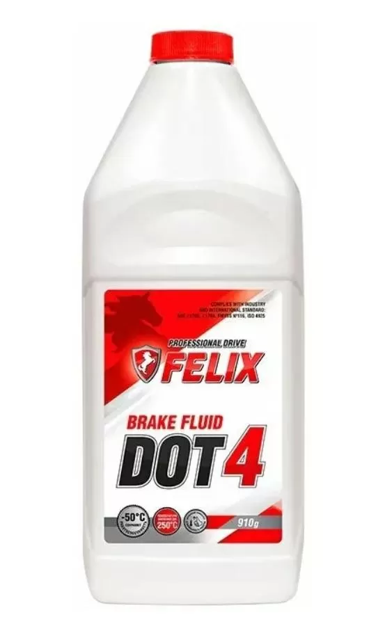 Жидкость тормозная Дот4 Felix 910г