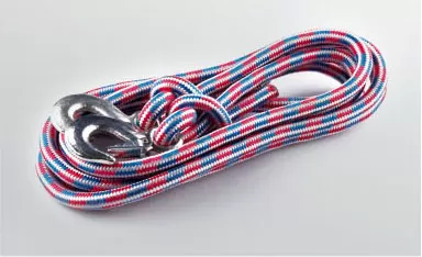 Трос-веревка 12тонн 5метров с крюками усиленный